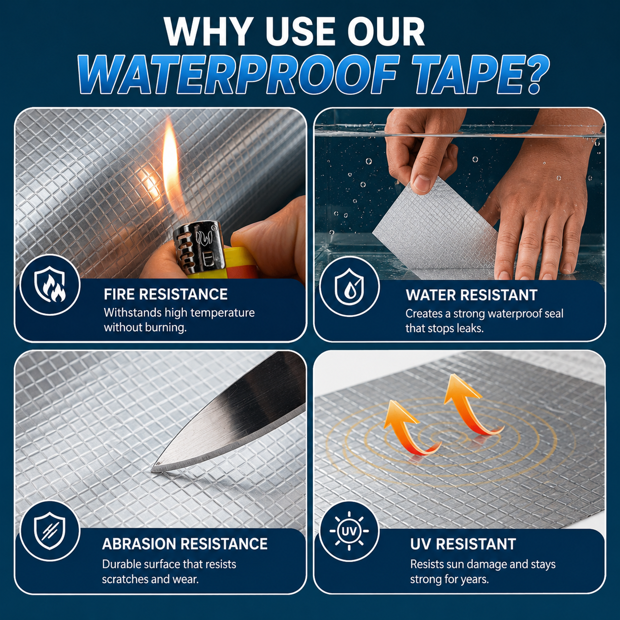Leakage Repair Butyl Waterproof Adhesive Tape - Buy 1 Get 1 Free - 5 cm * 5 M