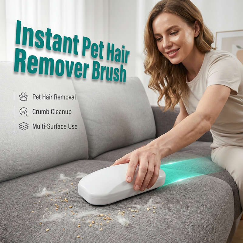 Portable Pet Hair & Crumb Remover Brush🔥- Buy 1 Get 1 Free
