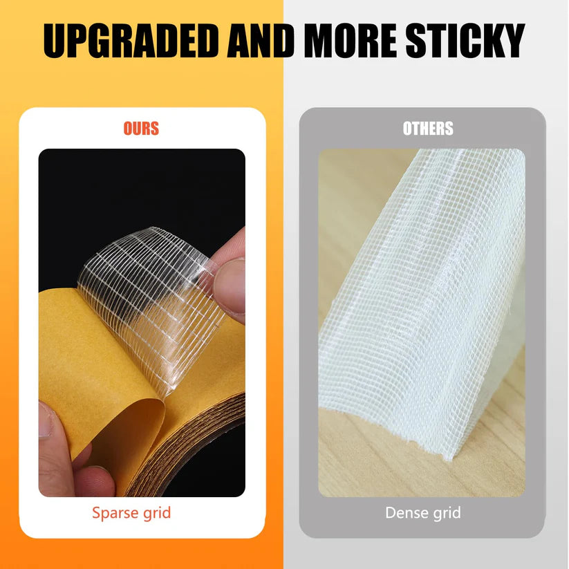 Strong Fiberglass Mesh Tape - Heavy Duty Double Sided 5 meters (Buy 1 Get 1 Free)