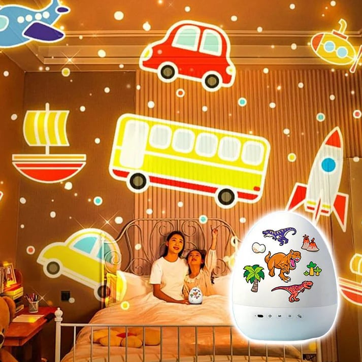 🎄Dinosaur Egg Night Light Projector with Bluetooth Speaker For Kids