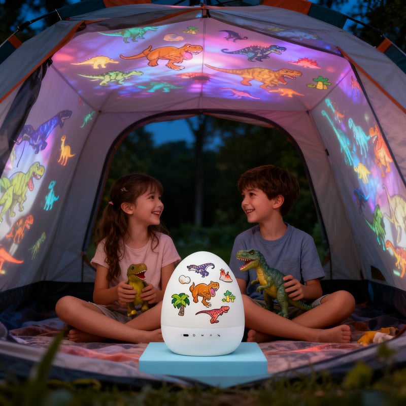 🎄Dinosaur Egg Night Light Projector with Bluetooth Speaker For Kids