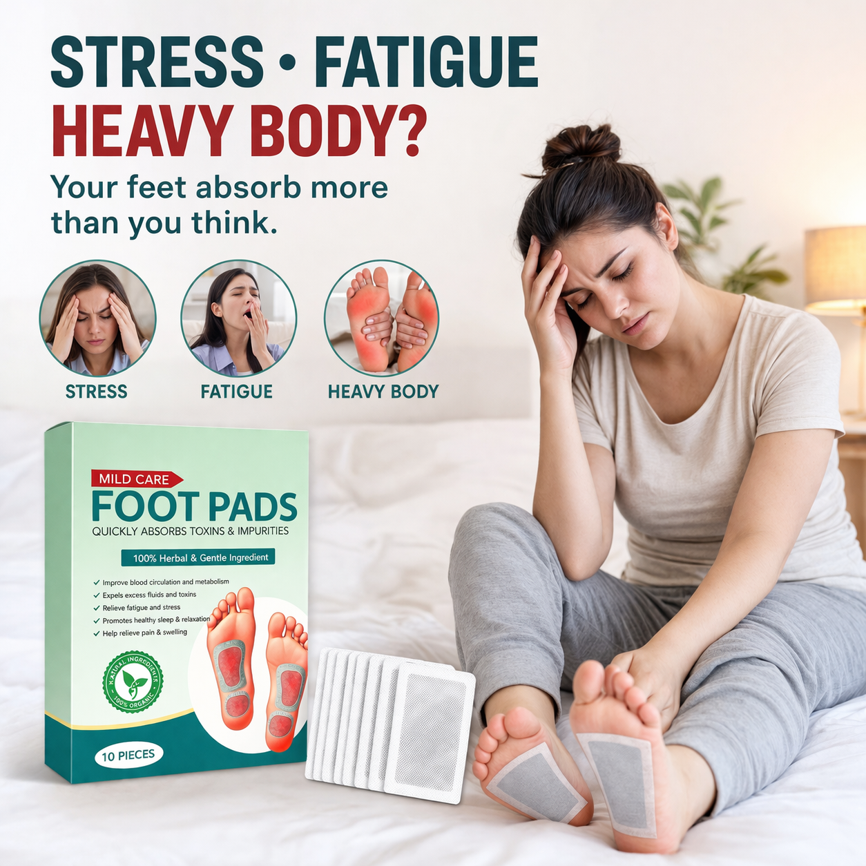 Relax & Restore Foot Patches | (2x10 packs) BUY 1 GET 1 FREE