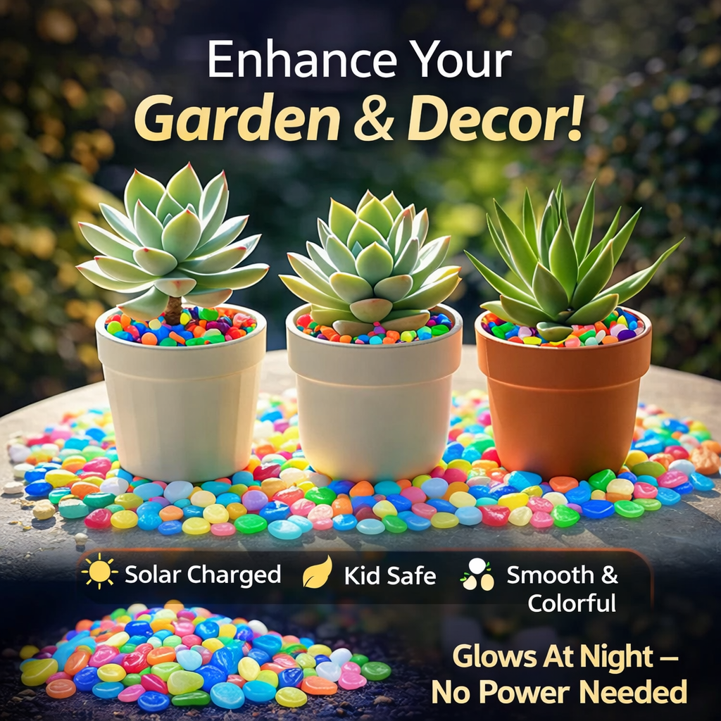 Glow-in-the-Dark Garden & Décor Pebbles | BUY 1 GET 1 FREE