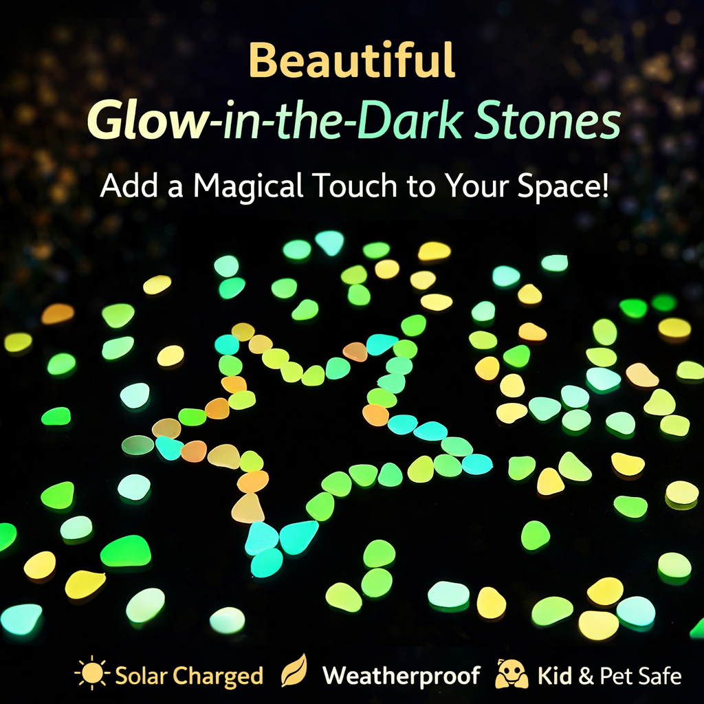 Glow-in-the-Dark Garden & Décor Pebbles | BUY 1 GET 1 FREE