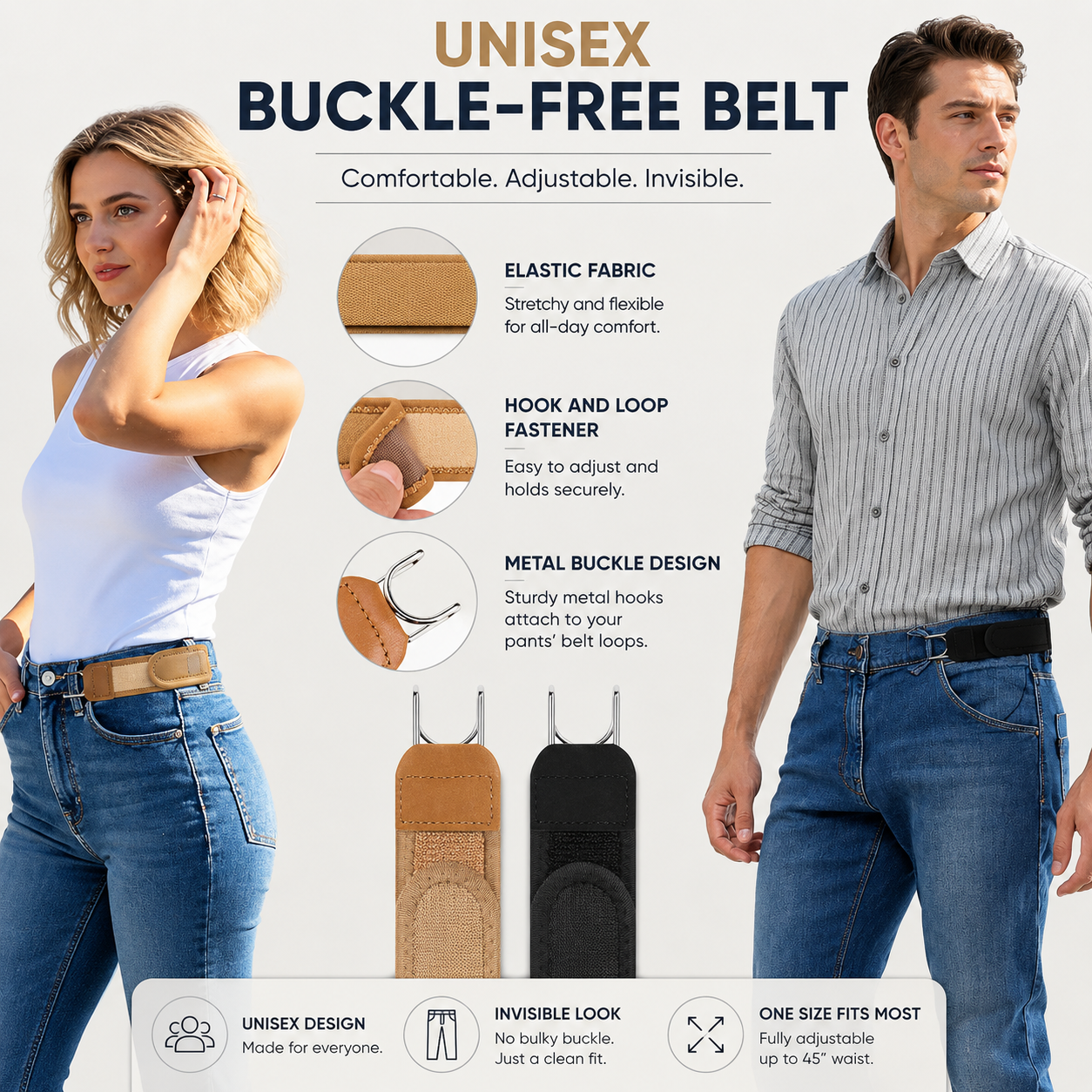 All-Day Comfort Belt | Easy Wear & Secure Hold | BUY 1 GET 1 FREE