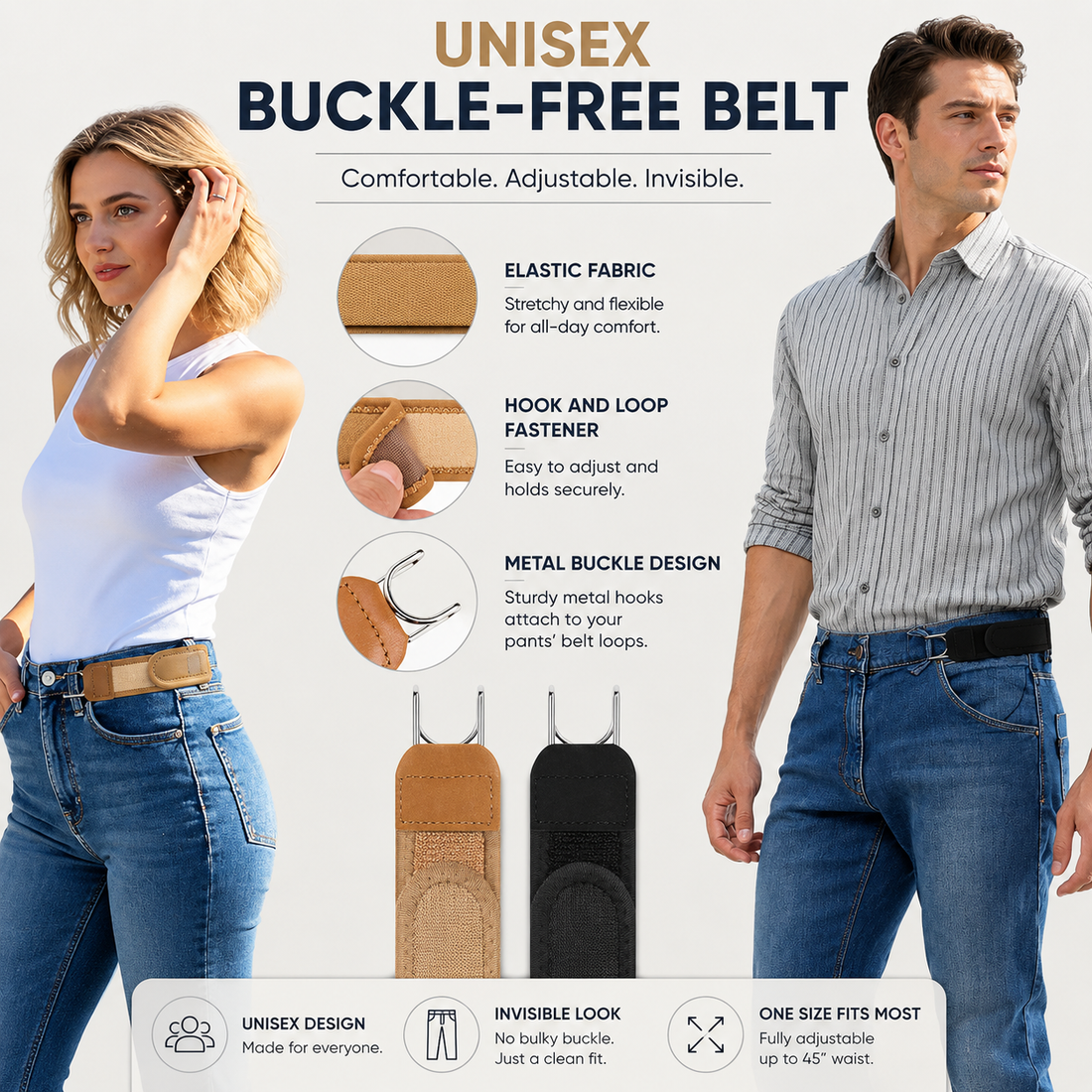 All-Day Comfort Belt | Easy Wear & Secure Hold | BUY 1 GET 1 FREE