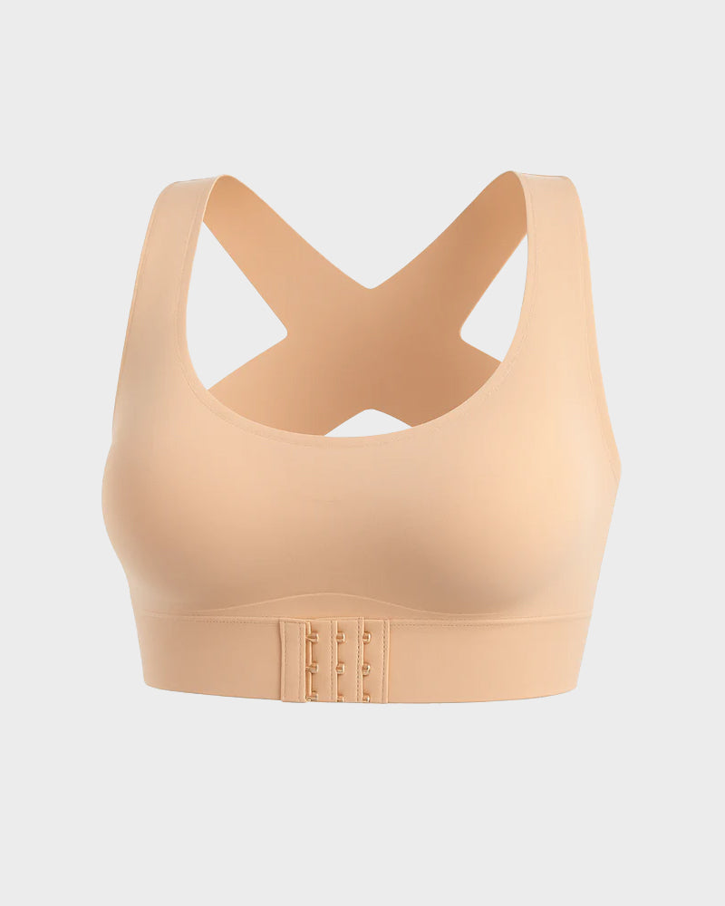 🎉LAST DAY SALE - 50% OFF⚡Front Closure Cross-Back Wireless Posture Bra