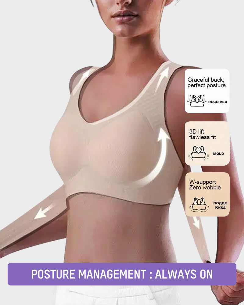 🎉LAST DAY SALE - 50% OFF⚡Front Closure Cross-Back Wireless Posture Bra