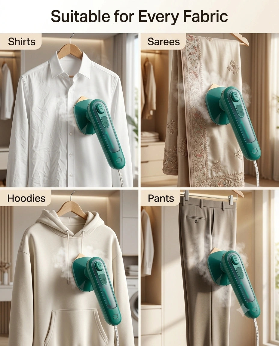 PressPro™ Handheld Garment Steamer | 30-Second Wrinkle Remover