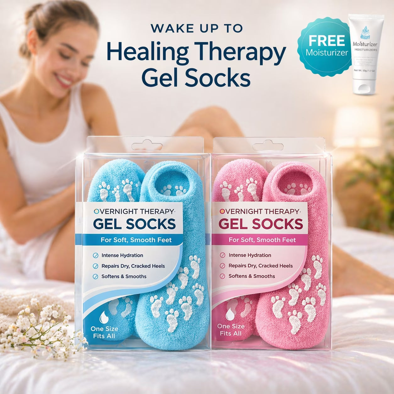 Healing Therapy Gel Socks✨ | Buy One Get One Free 🔥| Adjustable Size