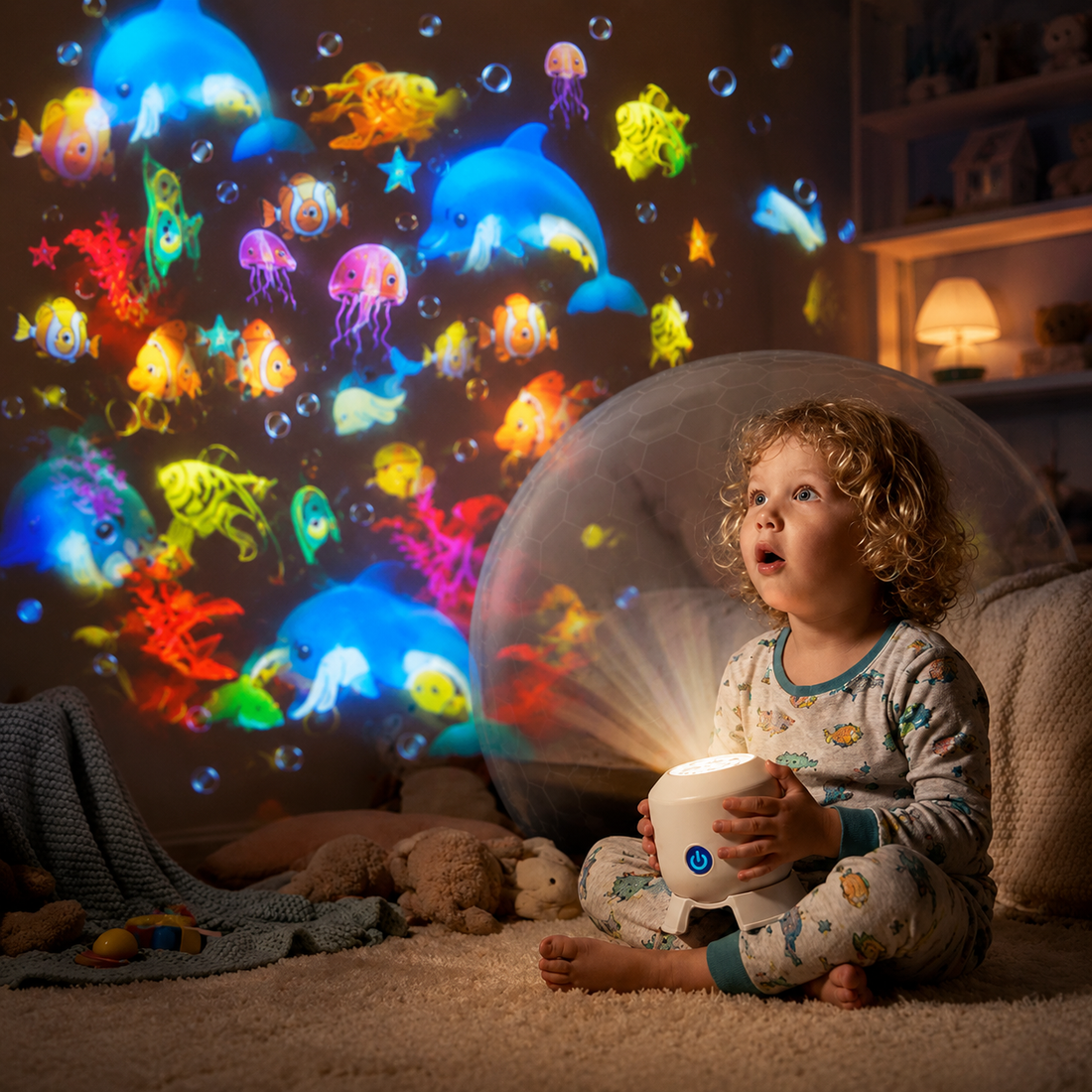 ✨HOT SELL 60% Off TODAY✨Ocean World Night Light Rotating Projector
