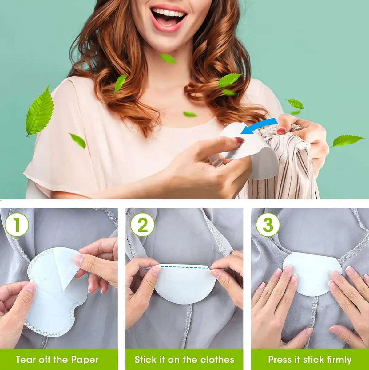 StayDry™ Disposable Underarm Sweat Pads – Super Absorbent Cotton (10 Pieces) | Buy 1 Get 1 FREE