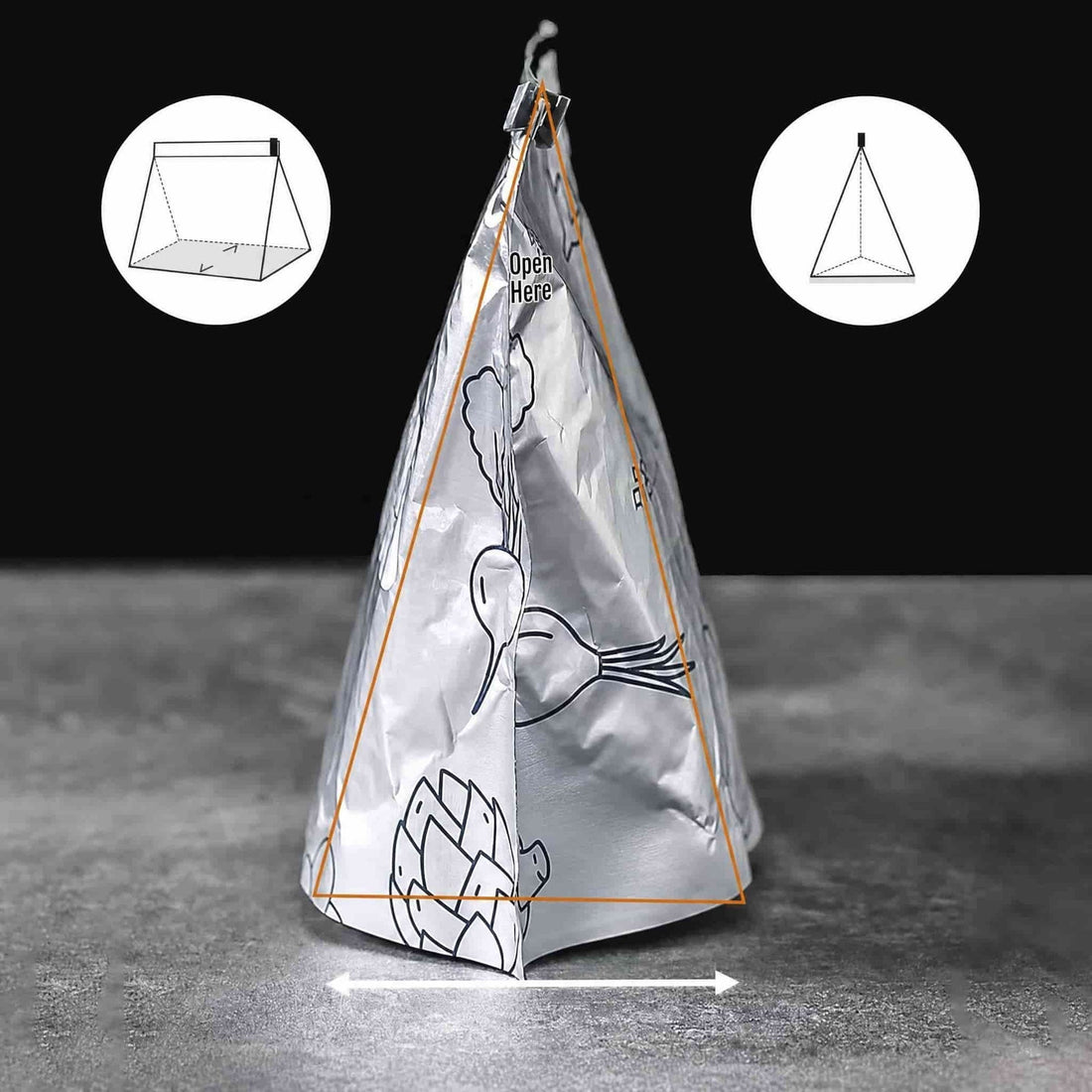 Reusable Foil Zip Lock Vacuum Food Storage Bag (Pack of 20)