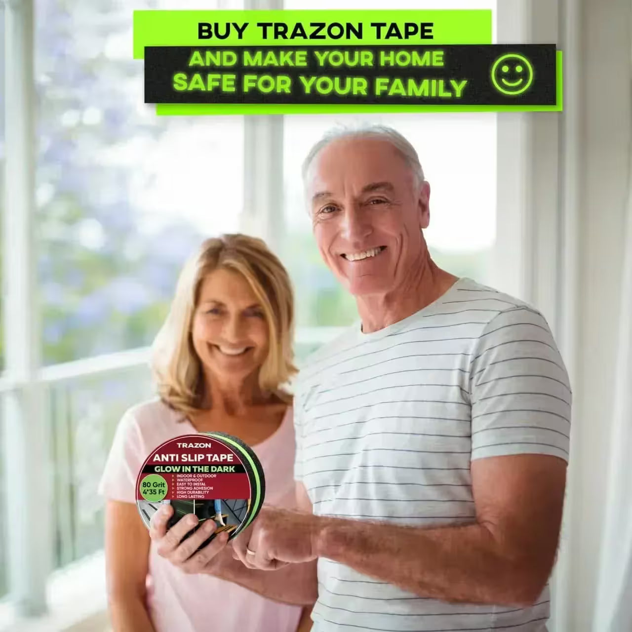 ANTI SLIP TAPE FOR ANY SURFACE - 35ft Length - Buy 1 Get 1 Free!! 🔥