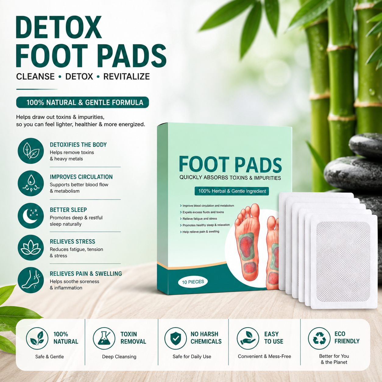 Relax & Restore Foot Patches | (2x10 packs) BUY 1 GET 1 FREE