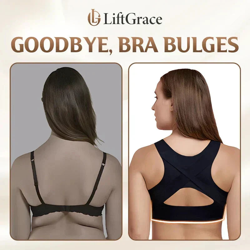 🎉LAST DAY SALE - 50% OFF⚡Front Closure Cross-Back Wireless Posture Bra