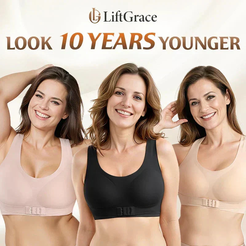 🎉LAST DAY SALE - 50% OFF⚡Front Closure Cross-Back Wireless Posture Bra