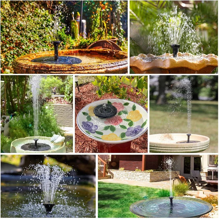 🌞New arrival 70% OFF!⛲Compact Solar Bird Fountain Pump – Keep Your Garden Alive!🏖️